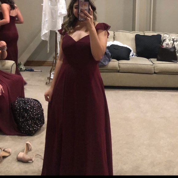 Burgundy Bridesmaid/Wedding Guest Dress - Picture 8 of 8